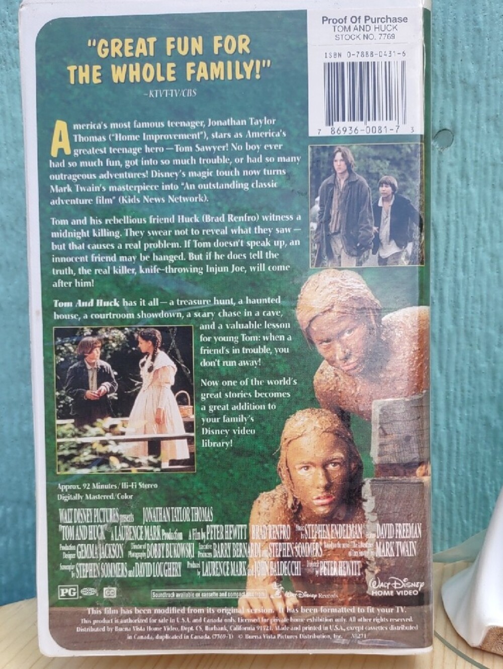 Tom and Huck VHS - Picture 2 of 2